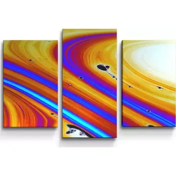 Obraz Sablio Obraz - 3-dílný Barevná abstrakce - 75x50 cm