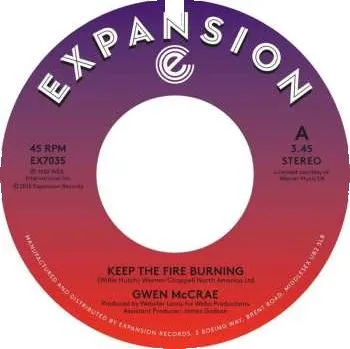 Zahraniční hudba SP Gwen McCrae: Keep The Fire Burning / Funky Sensation 2018