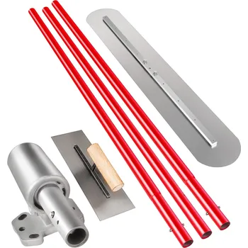 Zdenické nářadí Vevor Betonové hladítko 1200×200 mm s držákem a nastavitelnou tyčí 3×1.8m