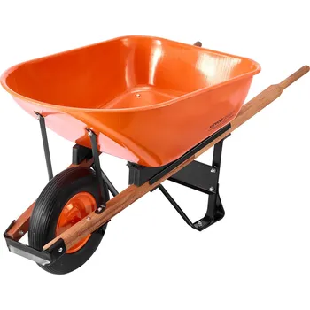 Kolečko Vevor Jednokolový zahradní kolečko 6 cu. ft., 330 lbs nosnost, 16" kola