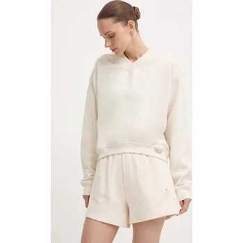 Dámská mikina Mikina Champion dámská, béžová barva, hladká, E10007 01X, vel. XL