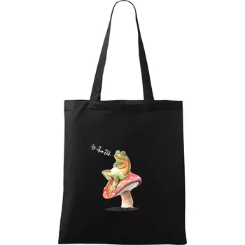 To chce klid žába - Taška bavlněná - 42 x 38 cm ( Černá )