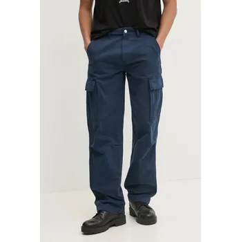 Dámské kalhoty Bavlněné kalhoty Tommy Jeans DM0DM20293 námořnická modř 59X, vel. 32/32