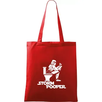 Nákupní taška SW - Storm pooper - Taška bavlněná - 42 x 38 cm ( Červená )