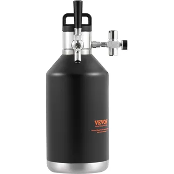 Příslušenství pro výčepní zařízení Vevor Výčepní systém na pivo 128Oz 4L, nerez 304, regulátor CO2, s kohoutem