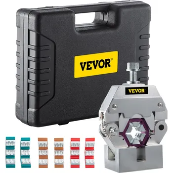 Dílenský lis Vevor Manuální hydraulický lis na hadice se 4 matricemi pro klimatizaci auta