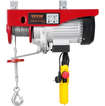 zvedák Vevor Elektrický naviják 880 lbs 230V, zdvih 40 ft dálk. 14 ft, nouz. zast.