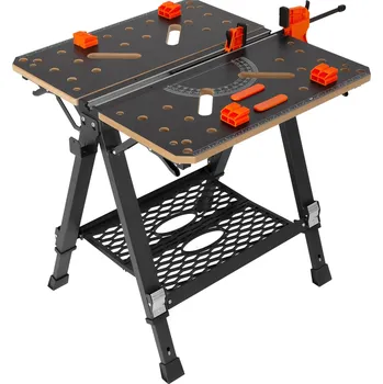 Dílenský stůl Vevor Skládací pracovní stůl 2 v 1 koza/stůl, nosnost 1000 lbs, 7 výšek