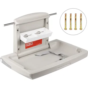 přebalovací pult a komoda Vevor Nástěnný skládací přebalovací pult se svislým sklopením 85×57×47 cm