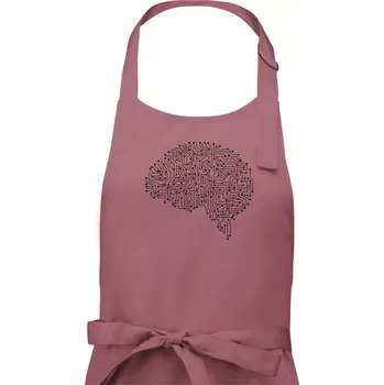 Kuchyňská zástěra Tištěný spoj mozek - Pánská zástěra na vaření - Univerzální velikost ( Starorůžová )