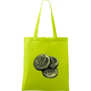 Haléře pro šedesátníka - Taška bavlněná - 42 x 38 cm ( Limetková )