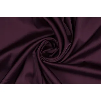 Saténová látka jako hedvábí PREMIUM ŠVESTKOVÁ