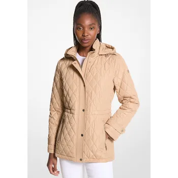 Pánská větrovka Michael Kors Bunda Quilted Hooded Jacket Khaki Velikost: XXS