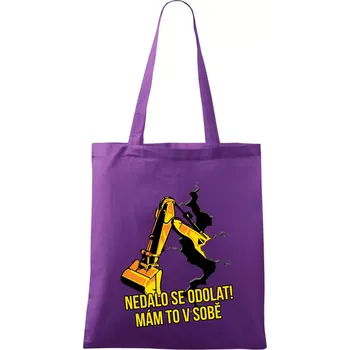 Nedalo se odolat, mám to v sobě bagr - Taška bavlněná - 42 x 38 cm ( Fialová )