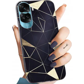 Pouzdro na mobilní telefon Zadní Kryt Hello Case pro Honor 90 5G zlatý