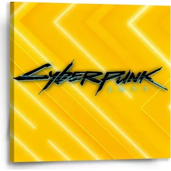 Obraz Sablio Obraz Cyberpunk 2077 Žlutý - 50x50 cm
