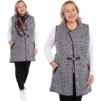 Dámské oblečení Šedá vesta bouclé 62