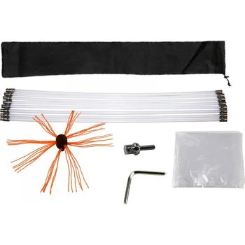 Čistič komínů Turbo Premium Rotační kartáče na čištění komínů plus 10x 1 m