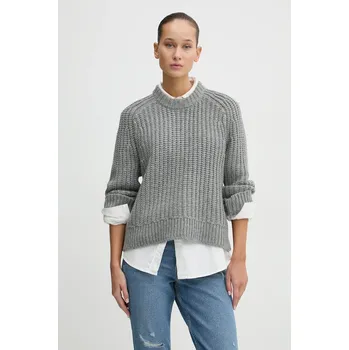 Dámský svetr Vlněný svetr Abercrombie & Fitch KI150.4372.112 šedá 90X, vel. XL