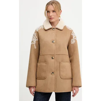 Dámský kabát Kabát Ermanno Firenze 57TD062E5A béžová 80X, vel. 38