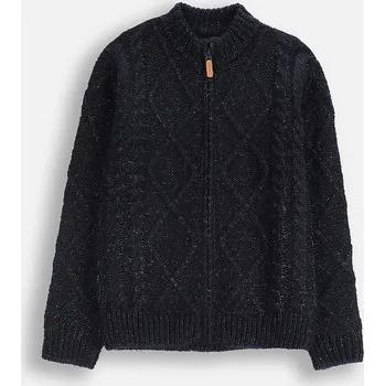 Dívčí svetr Dětský kardigan Coccodrillo tmavomodrá barva, YETI BOY JUNIOR ZC5172202YBJ 59X, vel. 146