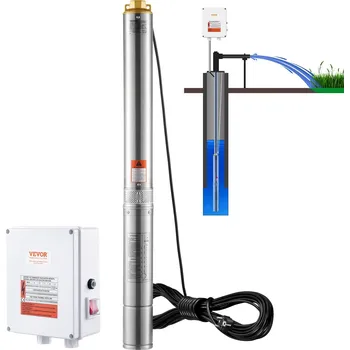 Čerpadlo Vevor Ponorné čerpadlo do studní 2200 W 230 V, 9.8 m³/h, 144 m, IP68