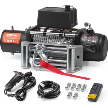 Vevor Elektrický naviják 6123,5 kg ocelové lano ip65 dálkové ovládání