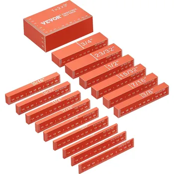 Sada nářadí Vevor Sada výškových bloků 16 dílů, hliníkové, laserem označené s pouzdrem