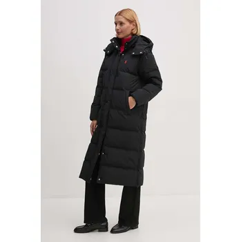 Péřová bunda Polo Ralph Lauren dámská, černá barva, zimní, 211941005 99X, vel. M
