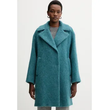 Dámský kabát Kabát s vlnou Weekend Max Mara RADA 2525016142600 tyrkysová 67X, vel. 40