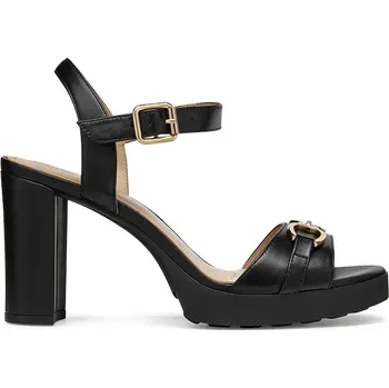 Dámské sandále Kožené sandály Geox D WALK PLEASURE 85S D55B6A.000TU.C9999 černá 99X, EUR 40