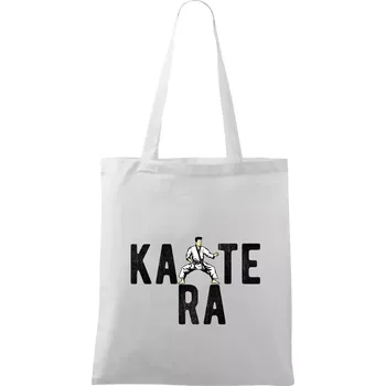 Karate bojovník - Taška bavlněná - 42 x 38 cm ( Bílá )
