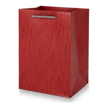 Výtvarný papír Dárková papírová taška, rozměry 44 x 31 x 12 cm - červená