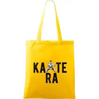 Karate bojovník - Taška bavlněná - 42 x 38 cm ( Žlutá )