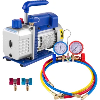Čerpadlo Vevor Vakuová pumpa na chladivo s manometrom 3 cfm 1/4 hp 84 l/min