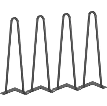 Nábytkové kování Vevor Nábytkové hairpin nožičky 406.4 mm, nosnost 226.8 kg, 4 ks, kovové