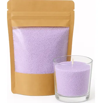 Svíčka Sypaná svíčka FIALOVÁ LILA Bublající 500g + knoty