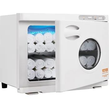 Vevor Ohřevná skříň na ručníky 23L, okénko, 2 rošty, 50–60 ručníků