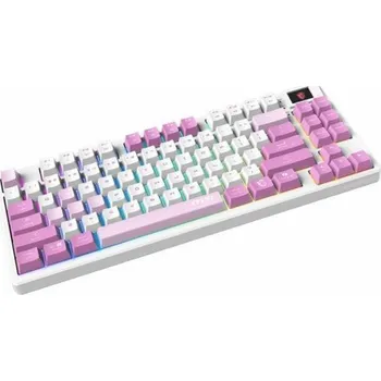 Klávesnice Herní klávesnice Forge GK600 TKL W Violet US