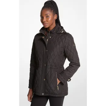 Pánská větrovka Michael Kors Bunda Quilted Hooded Jacket Black Velikost: XS