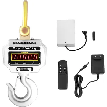 Průmyslová váha Vevor Jeřábová digitální závěsná váha 5000kg/11000lbs led displej
