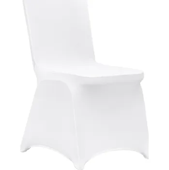Potah na židli Vevor Potahy na skládací židle streč spandex, univerzální, 30 ks, bílé