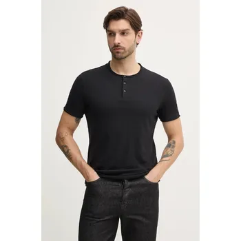 Pánské tričko Bavlněné tričko Sisley béžová barva, 3WF0S1009 99B, vel. XXL