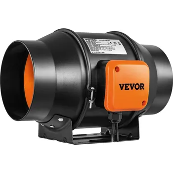 Vzduchotechnika Vevor Ventilátor do potrubí 6-inch 402 cfm ec-motor s regulací t/v