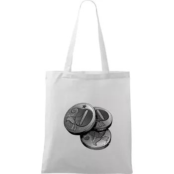 Haléře pro šedesátníka - Taška bavlněná - 42 x 38 cm ( Bílá )