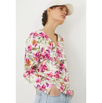 Dámská halenka Halenka s lněnou směsí Medicine béžová barva, vzorovaná RS25.BDD070 02B, vel. XL