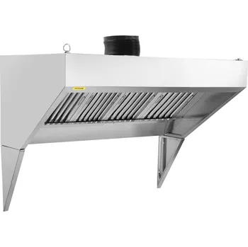 Vevor Odtahová kapota pro food truck a přívěs 2.74 m nerez 201, 4 u-mřížky