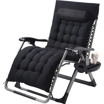 Křeslo Vevor Křeslo zero gravity 33 inch, nastavitelné, s polštářem, 500 lbs, černá