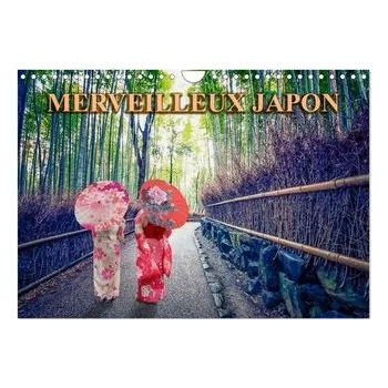 Literární cestopis Merveilleux Japon (Calendrier mural 2026 DIN A4 vertical), CALVENDO calendrier mensuel - Pictures, Manjik