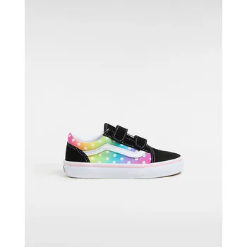 Chlapecké tenisky Vans Dětské boty Old Skool V Glow Rainbow Black, velikost 34